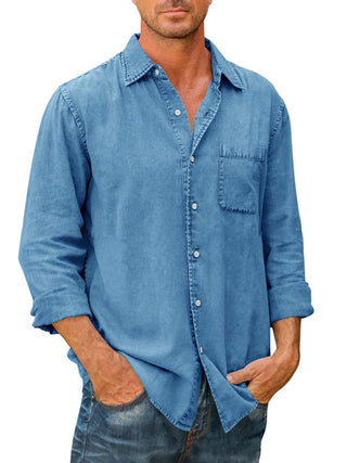 Men's Long Sleeve Denim Shirt