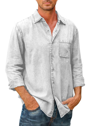 Men's Long Sleeve Denim Shirt