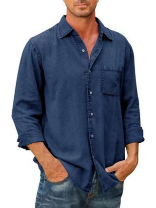 Men's Long Sleeve Denim Shirt