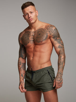 Men's Solid Color Swim Shorts