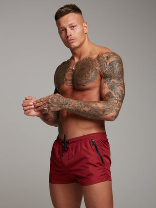 Men's Solid Color Swim Shorts