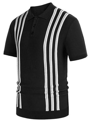 Men's Striped Light Business Casual POLO Shirt