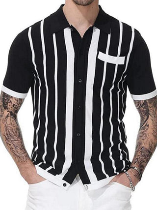 Men's Striped Light Business Casual POLO Shirt