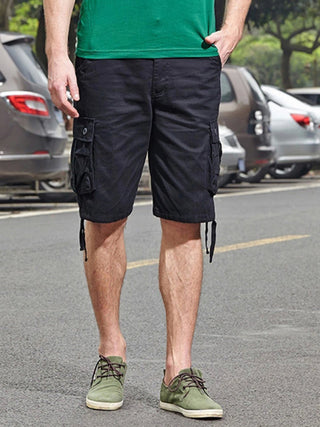 Summer straight five-point pants men's loose plus-size casual pants outdoor sports overalls shorts