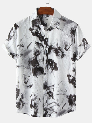 Hawaiian Style Casual Beach Vacation Printed Men's Shirt