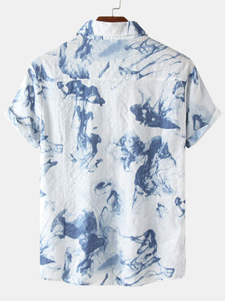 Hawaiian Style Casual Beach Vacation Printed Men's Shirt