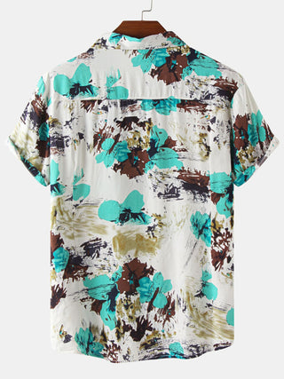 Hawaiian Style Casual Beach Vacation Printed Men's Shirt