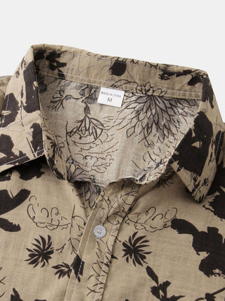 Men's Floral Short Sleeve Shirts Youth Men's Men's Shirts