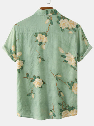 Men's Floral Short Sleeve Shirts Youth Men's Men's Shirts