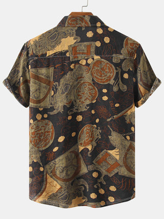 Men's Floral Short Sleeve Shirts Youth Men's Men's Shirts