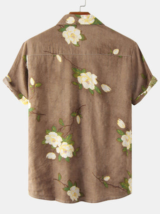 Men's Floral Short Sleeve Shirts Youth Men's Men's Shirts