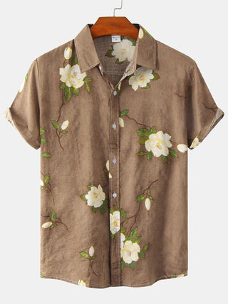 Men's Floral Short Sleeve Shirts Youth Men's Men's Shirts