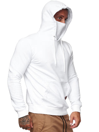 Sweatshirt Hooded Long Sleeve T-Shirt Men's Sweatshirt Mask