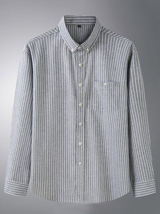 Plus Size Long Sleeve Striped for Men