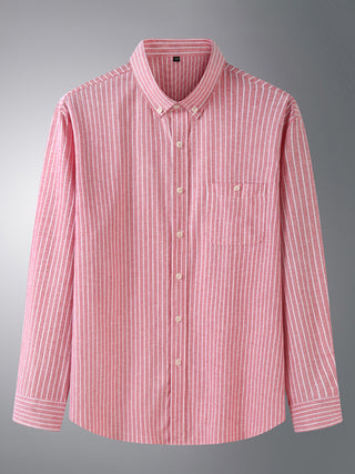 Plus Size Long Sleeve Striped for Men