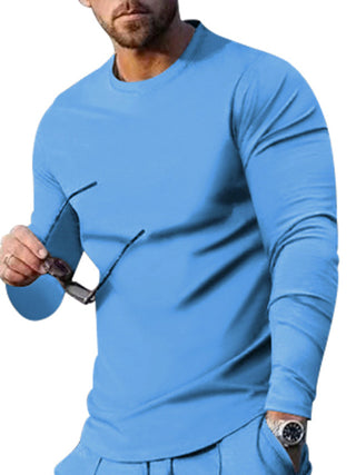 Round Neck Two-Piece Casual Sports Suit for Men