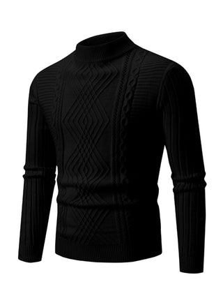 Men's new fashion trend jacquard knitted cashmere sweater