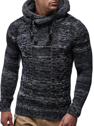 Men's casual pullover warm long sleeve sweater