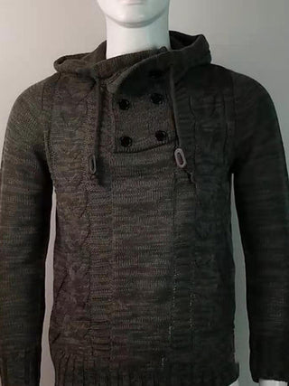 Men's casual pullover warm long sleeve sweater