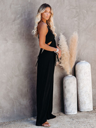 Women's Backless Wide-leg Jumpsuit