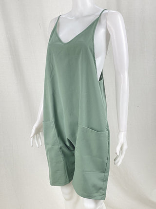 Women's Zipper Overall Dress