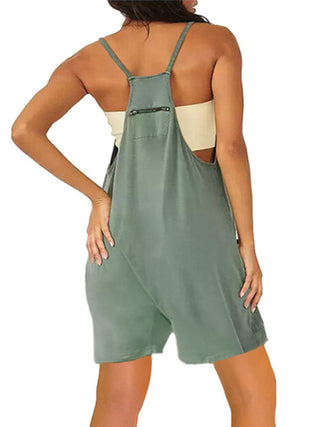 Women's Zipper Overall Dress