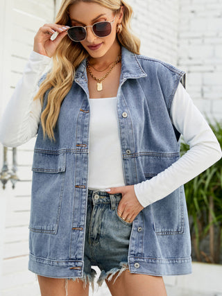 Women's Trendy Denim Sleeveless Vest