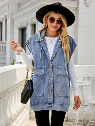 Women's Trendy Denim Sleeveless Vest