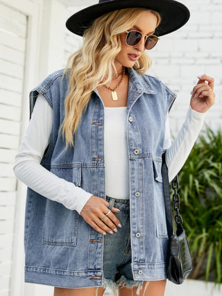 Women's Trendy Denim Sleeveless Vest