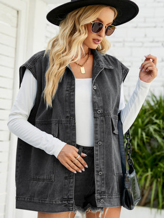 Women's Trendy Denim Sleeveless Vest