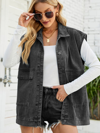 Women's Trendy Denim Sleeveless Vest