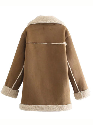 Women's Suede Fur Double-Sided Fleece Coat