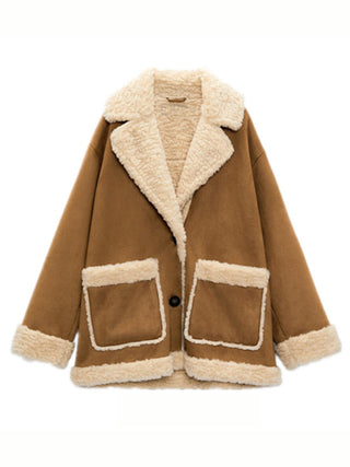 Women's Suede Fur Double-Sided Fleece Coat