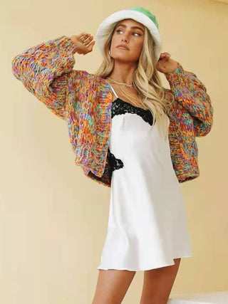 Women's Rainbow Knit Cardigan