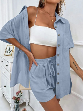 Matching Shirt and Shorts Set for Women