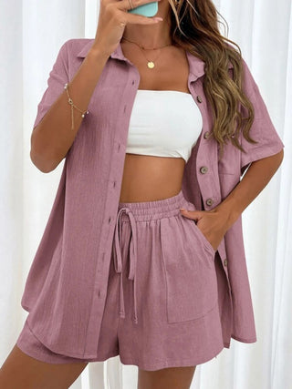 Matching Shirt and Shorts Set for Women