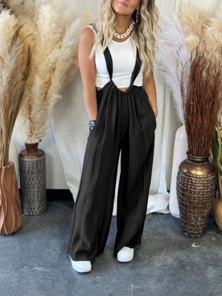 Lace-Up Jumpsuit Trousers for Women