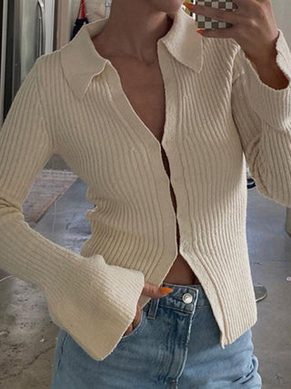 Sweater Cardigan with Colar for Women