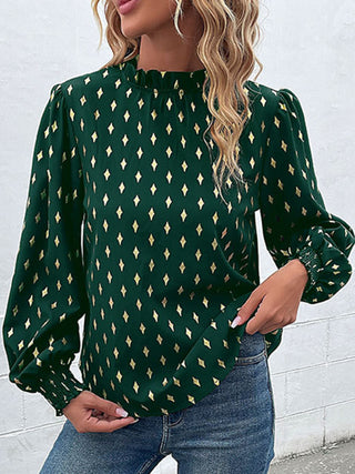 Women's Long Sleeve Bronzing Blouse