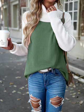 Women's Turtleneck Solid Color Sweater