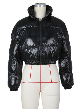 Glossy Short Coat for Women