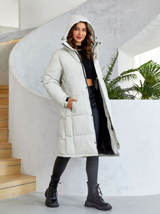 Warm Zipper Long Coat for Women