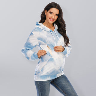 Women's Tie Dye Maternity Hoodies