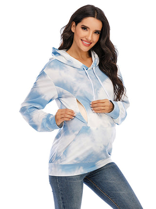 Women's Tie Dye Maternity Hoodies