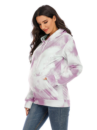 Women's Tie Dye Maternity Hoodies