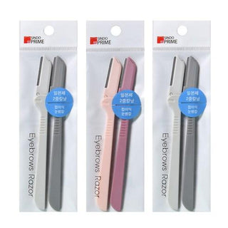 [SINDO PRIME] Foldable Eyebrow Razor 6P, Random Color(Gray&Pink)