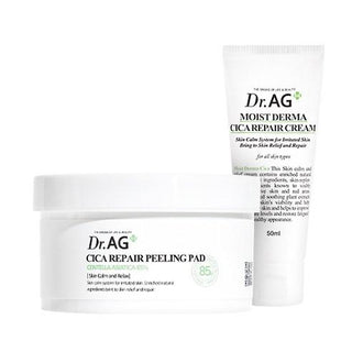 Dr.AG+ Cica Repair Peeling Pad 40p + Moist Derma Cica Repair Cream 50ml SET