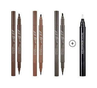 CLIO Kill Brow Dual Tattoo Pen & Remover Pen Set (3 Colors) Success