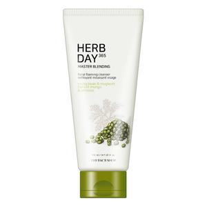 The Face Shop Herb Day 365 Master Blending Facial Foaming Cleanser 170ml Mungbean and Mugwort