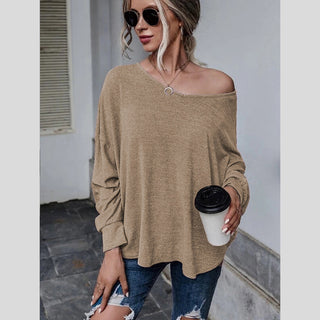 Women's Back Drop Shoulder Loose T-shirt